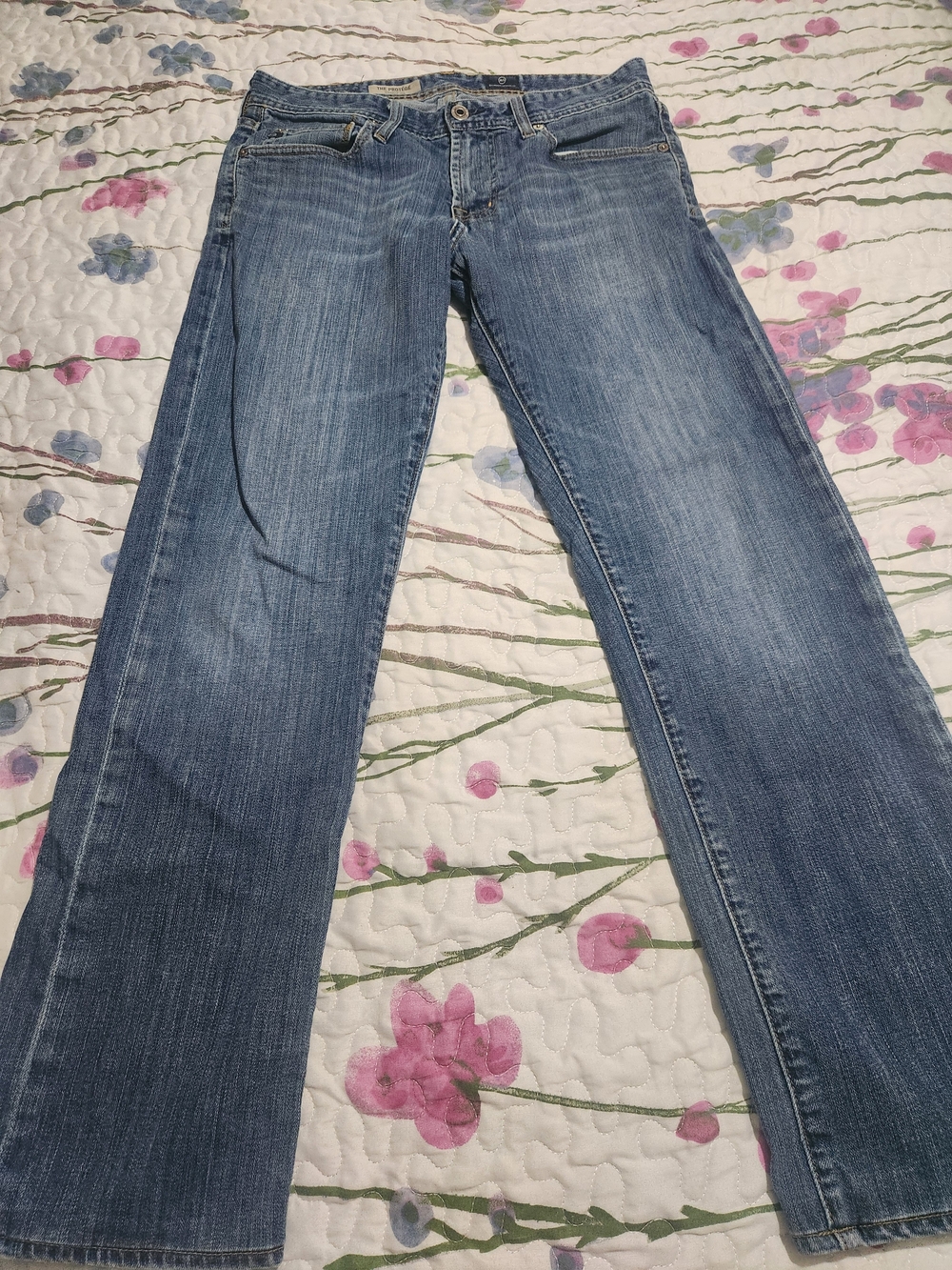 AG The Protege Classic Women's Blue Straight-Leg Jeans